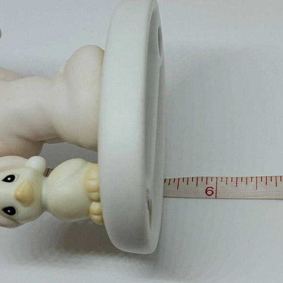 PRECIOUS MOMENTS FIGURINES "A Special Chime for Jesus" Child Holding Bell Duck - Picture 10 of 12